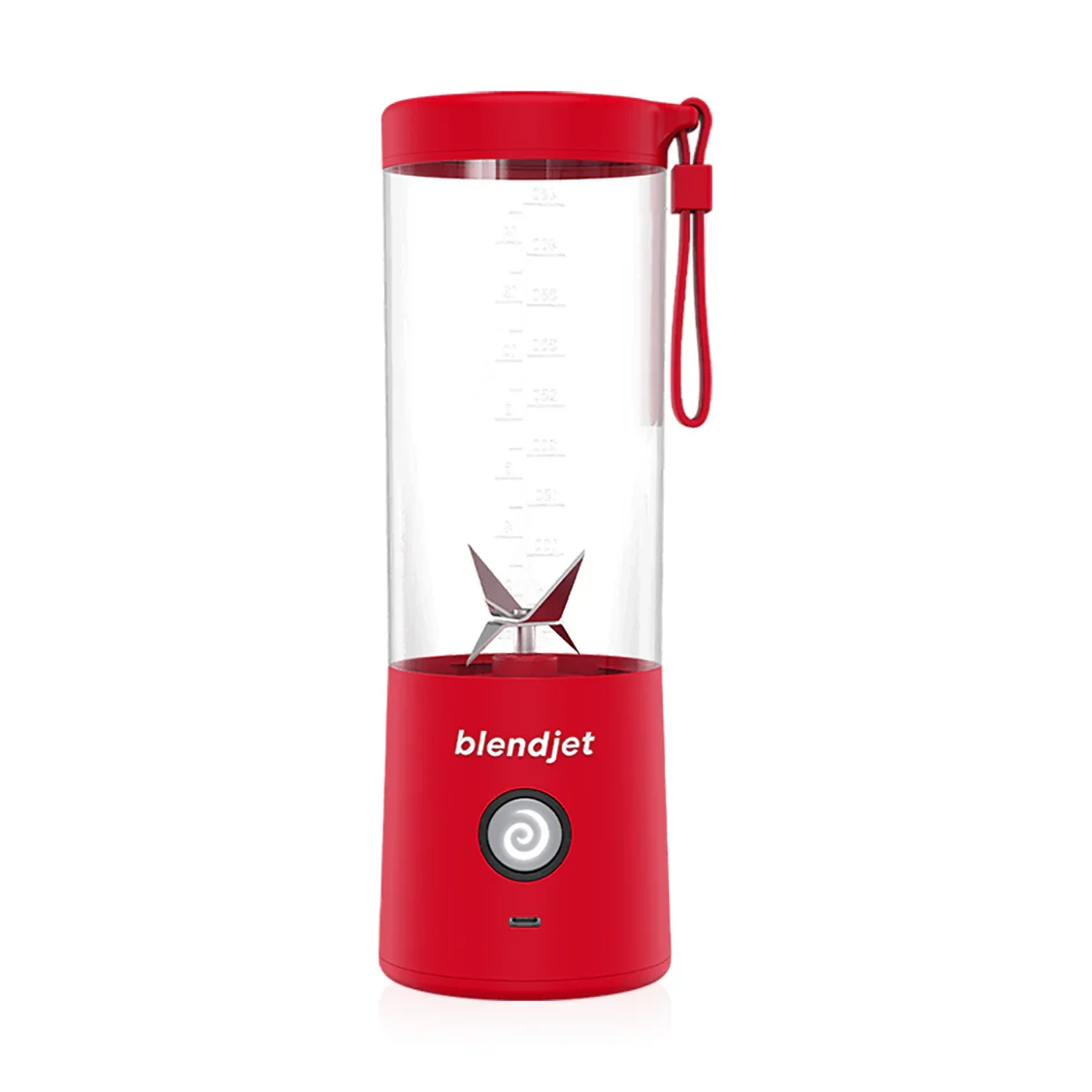 Blendjet V2 Portable Blender 16oz, Smoothie Maker, Fruit Blender, BPA-Free, 475ml, Sports Bottle, USB-C Rechargeable - Red