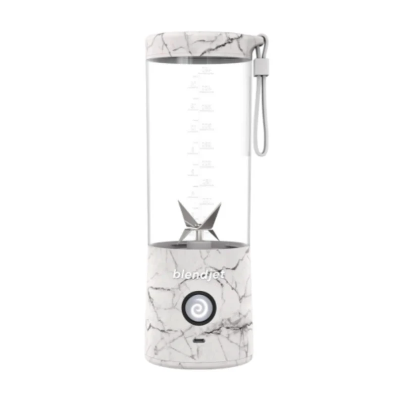 [810053640418] Blendjet V2 Portable Blender 16oz, Smoothie Maker, Fruit Blender, BPA-Free, 475ml, Sports Bottle, USB-C Rechargeable - White Marble