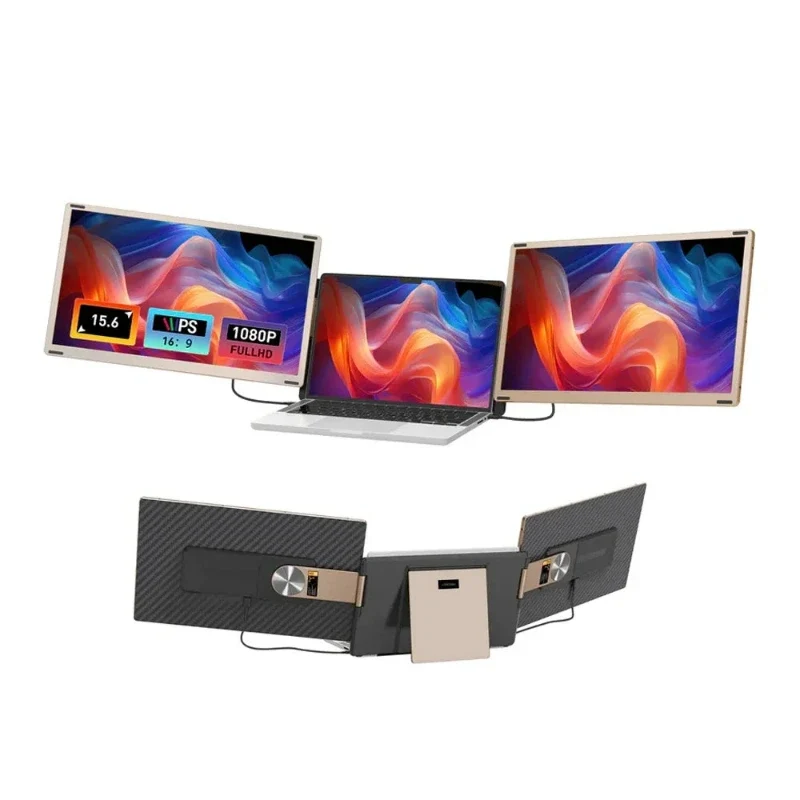 [39524] Gamvity S6 Triple Screen Laptop Screen Extender