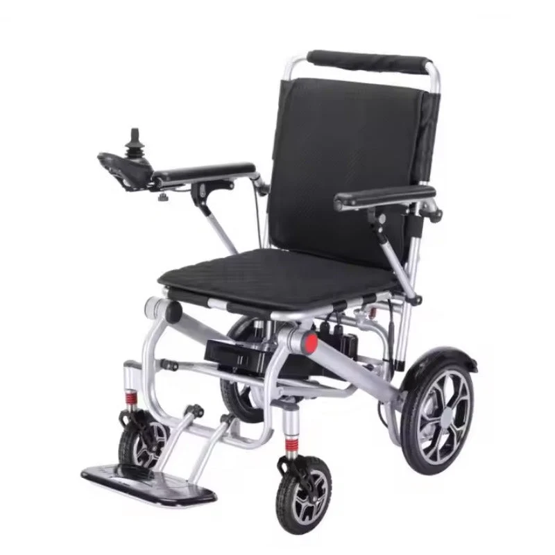 [53-EWC-76003] Lightweight Folding Electric Wheelchair with Dual Motor, Compact - 130kg Load Capacity