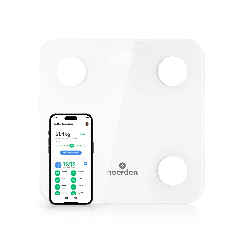 [PNS-0501] Noerden VITA Smart Body Composition Scale – 13 Metrics with Bluetooth App Sync