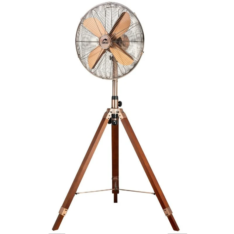 [OR-SF-40MD] Orca 16-Inch Stand Fan with Tripod Wood Base