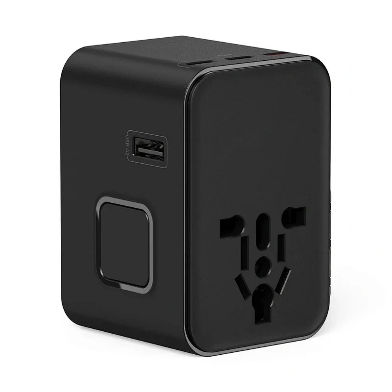 [6977703652291] WiWU Wi-UA006 45W GaN Universal Plug Adapter with 3 USB-C and 2 USB-A Ports