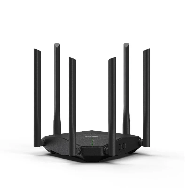 [PDLFST207BK] Porodo Dual Band Portable Wi-Fi Router - Black