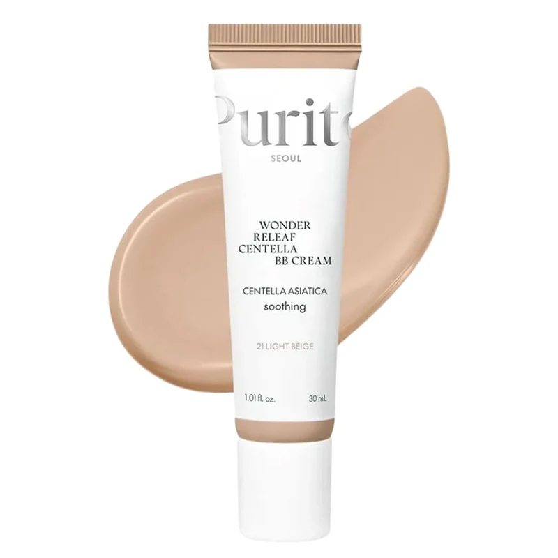 [BMT-PRTO-COS-BB-CRM21-LBEIGE] PURITO Wonder Releaf Centella BB Cream #21 Light Beige - 30ml