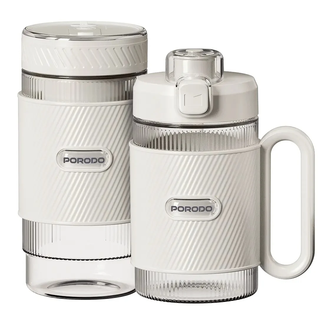 [PDGCZ0710WH] Porodo Lifestyle Portable Dual-Cup Smoothie Blender - White