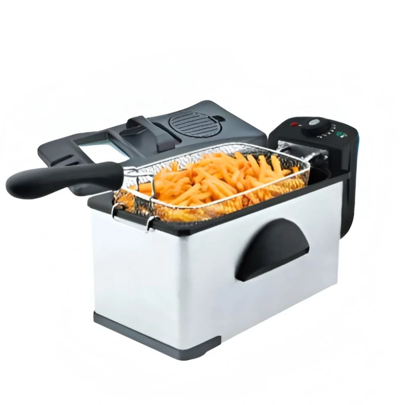 [53-SDF2497] SAYONA 3L Stainless Steel Deep Fryer with Adjustable Thermostat & Removable Nonstick Tank - 2000W