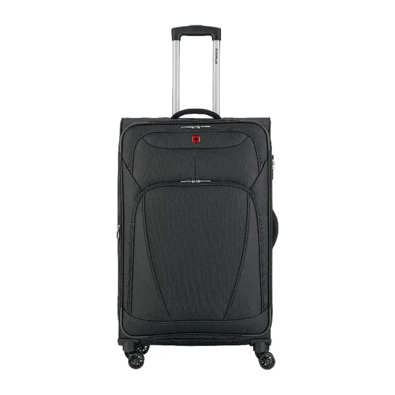 [7611160229403] Wenger Beaumont Lite Carry-On Softside Expandable 57 Cm Cabin Luggage Trolley (Black)