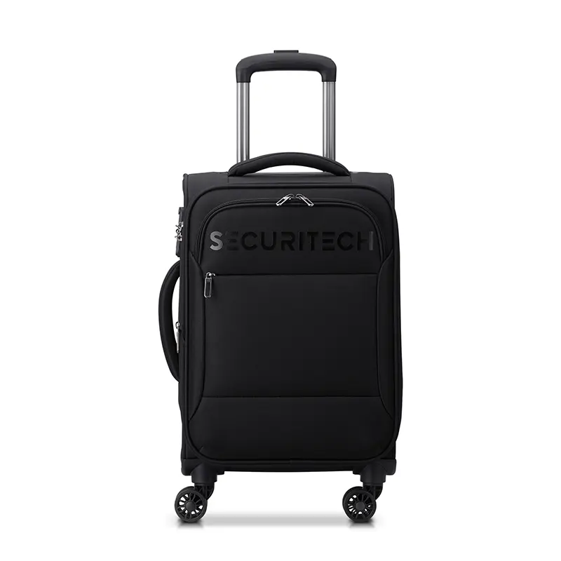 [3219110539554] Delsey Paris Vanguard 70 CM Softcase 4 Double Wheel Expandable Trolley Luggage (Black)