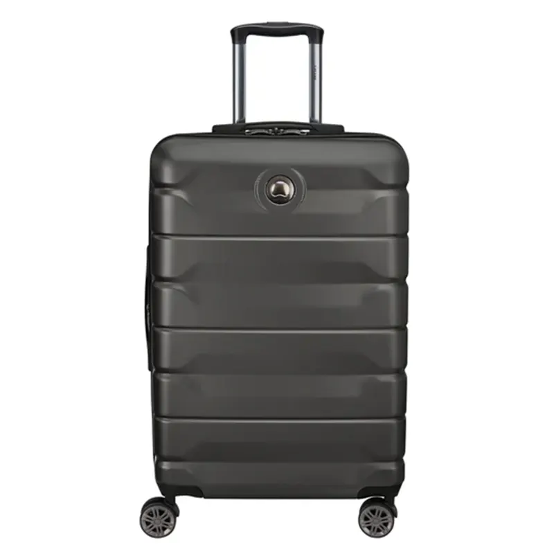 Delsey Air Armour 68Cm 4 Double Wheel Exp Check Introlley Case - Black