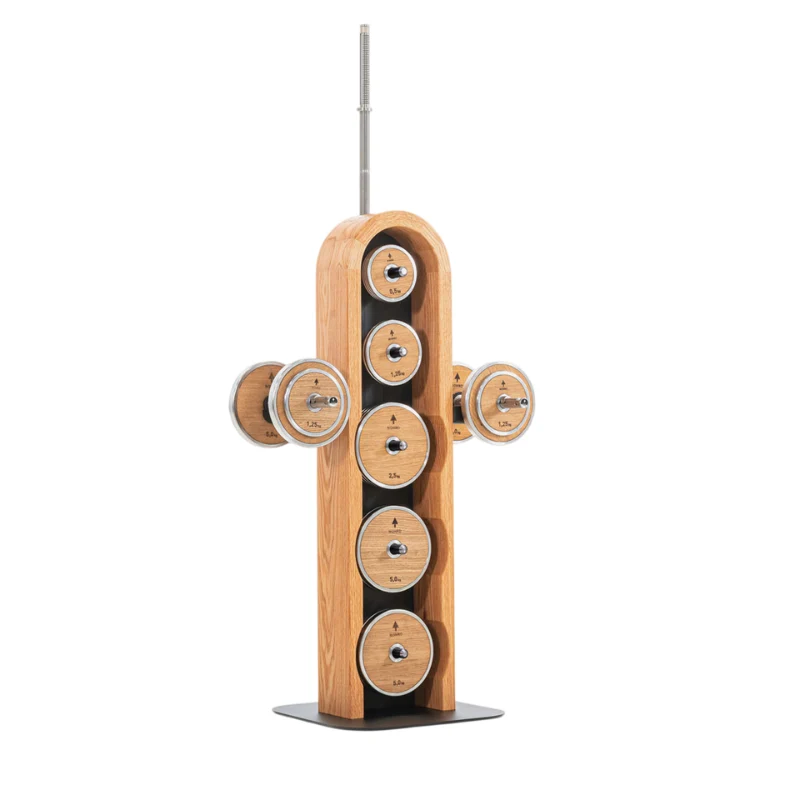 [SUN-NOHRD_WEIGHTPLATE_TOWER_OAK-0] NOHRD WeightPlate Tower Oak