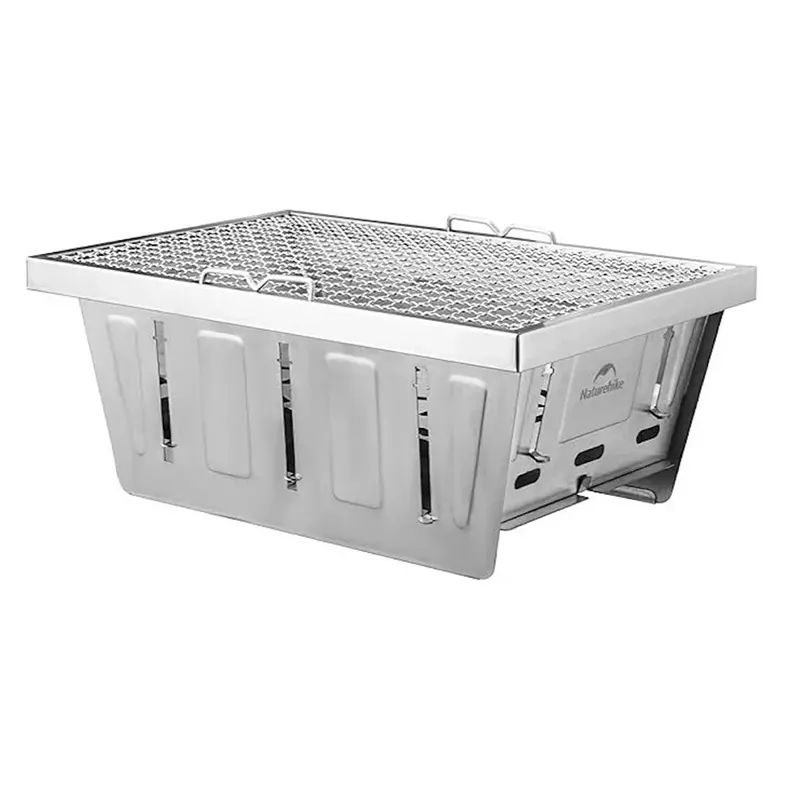 [6976507665285] Naturehike Stainless Steel Folding Grill - Stainless Steel / Small