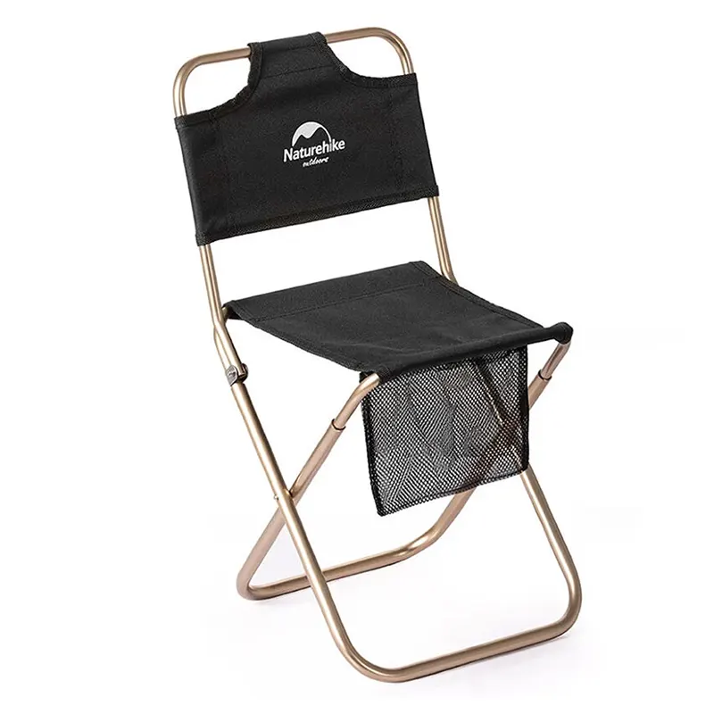 [6927595733806] Naturehike MZ01 Foldable Stools With Back - Black