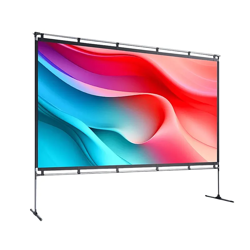 [J0A-7P2] JMGO 100 Inch Portable Projector Screen with Stand