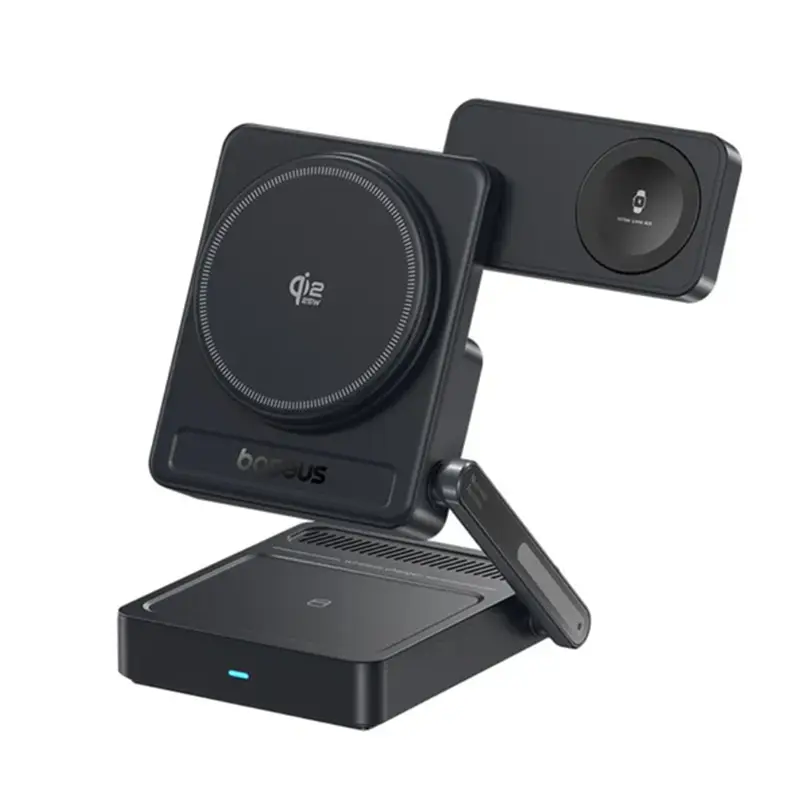 [E0205402] Baseus PicoGo AF21 Portable 3-in-1 Qi2.2 Wireless Charger 35W - Black