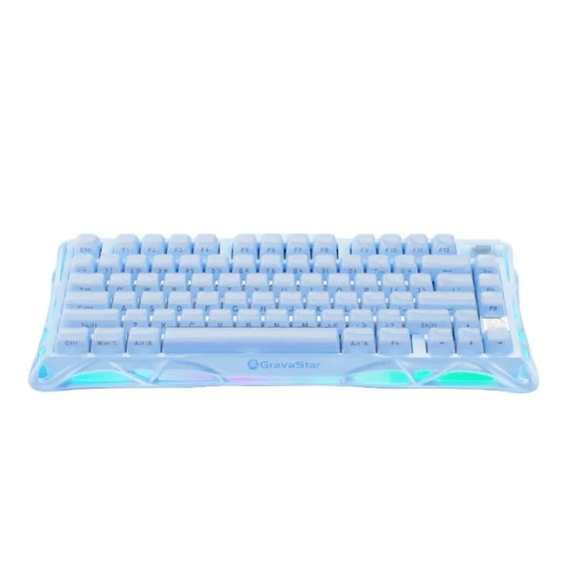 [507140] GravaStar Mercury K1 75% Wireless Mechanical Gaming Keyboard_Special Edition - Ice Blue
