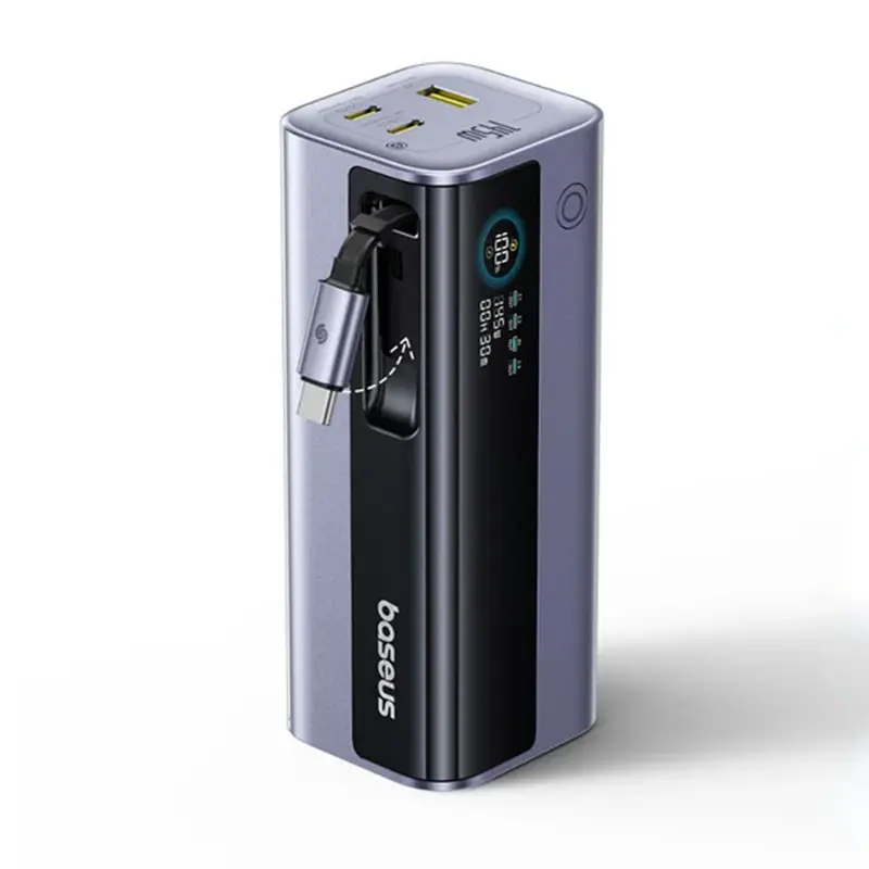 [E0027B01] Baseus EnerGeek GR11 Power Bank with Retractable Cable 20000 mAh - 145W