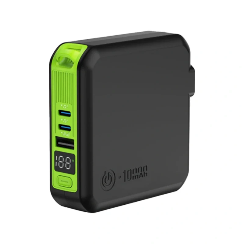 [G-KITWIRE10-K] Goui Mbala Pro 10000 mAh Power Bank With 15W Wireless Charger & Wall Charger- Black
