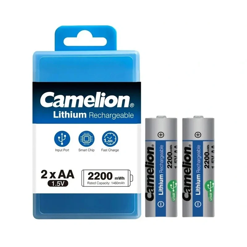[505029] Camelion Rechargeable Lithium Battery UB-AA2200-PBH2 – 2PCS