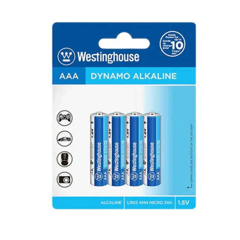 [LR03-BP4] Westinghouse AAA Dynamo Alkaline 1.5V Battery 4PCS