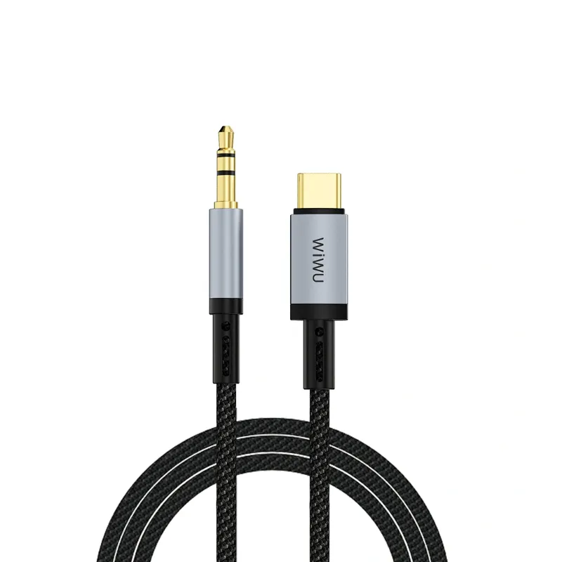 [6976975619315] WiWU Legend USB-C to 3.5mm Audio Converter 1.5m – Hi-Fi DAC Lossless Sound Cable