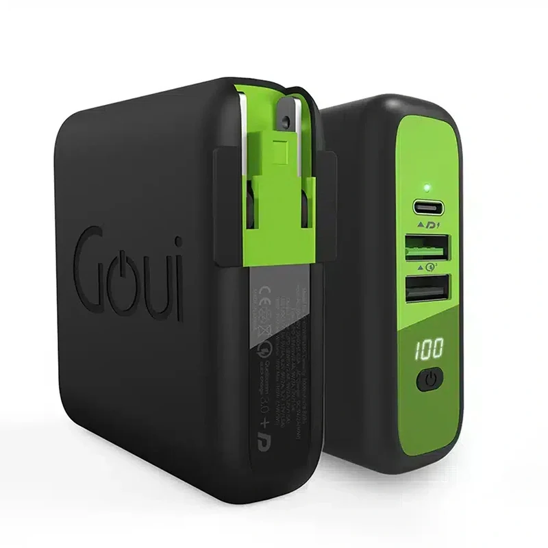 [G-KITWIRELESS] Goui Chargeur Sans Fil +Powerbank Mbala – 8000 mAh Qi + Chargeur mural