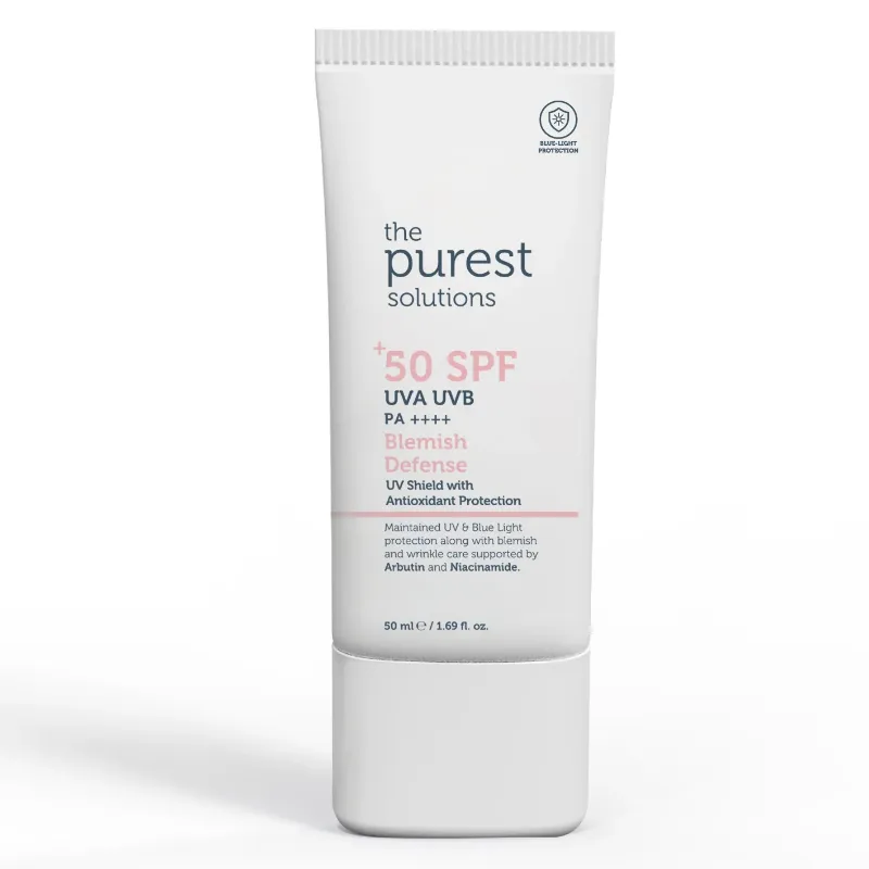[SC-00006785] The Purest Solutions, Blemish Defense UVA UVB Antioxidant Protection, SPF 50+ – 50ml
