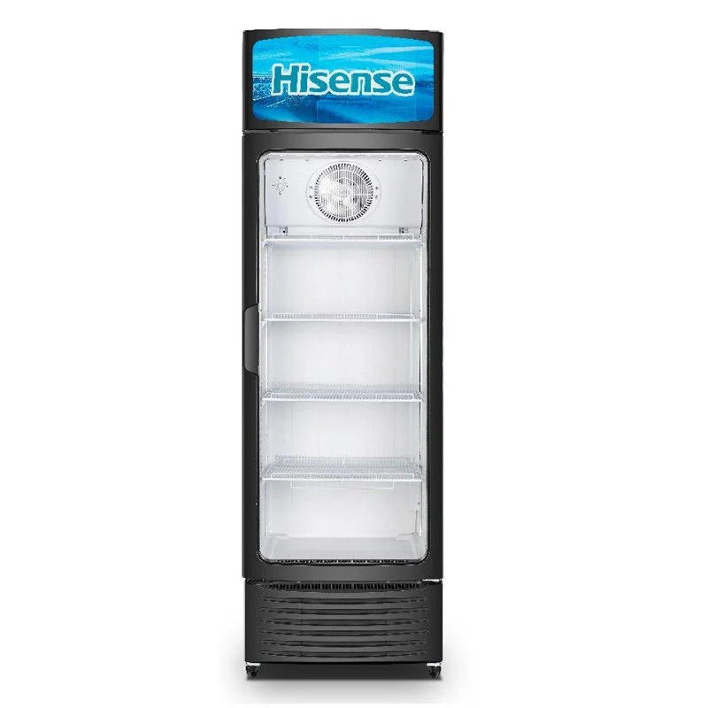 [FL-52WC] Hisense Commercial Fridge FL-52WC – 13.7 CFT, 388L Net Capacity, No Frost, Glass Door, Black