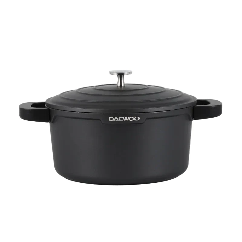 [DASAG20] Daewoo 20cm Granite Casserole Pot with Lid - DASAG20 (2-Year Warranty)
