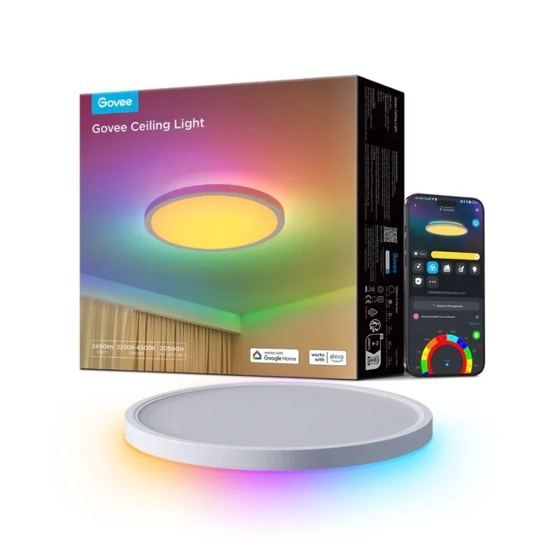 [506752] Govee 30cm RGBWW + RGBIC Smart circle Ceiling Light- H80A1