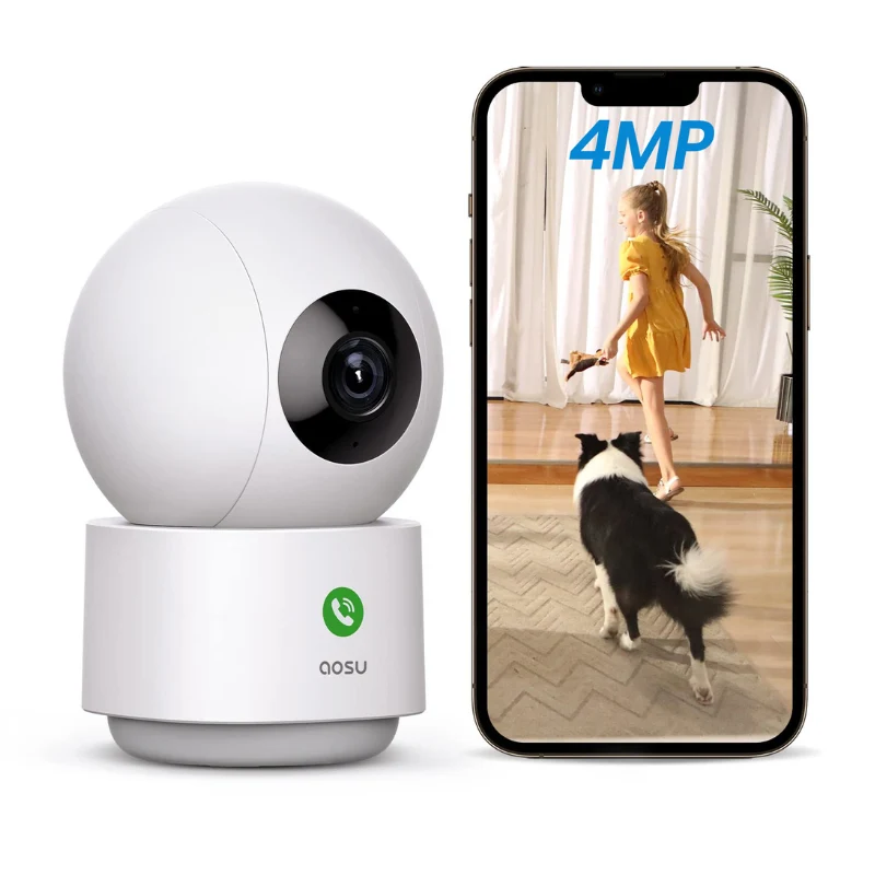 [AS-CAM-C2P-INDOOR-P1PRO] Aosu IndoorCam P1 Pro C2P - 4MP HD AI Dual-Band Wi-Fi Smart Camera