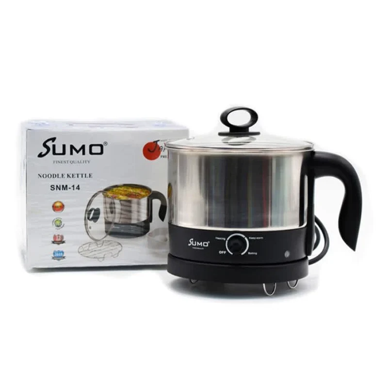 Sumo, Noodle Kettle 1.2L 600W with Auto Shut Off and Stainless Steel Body – SNM-14