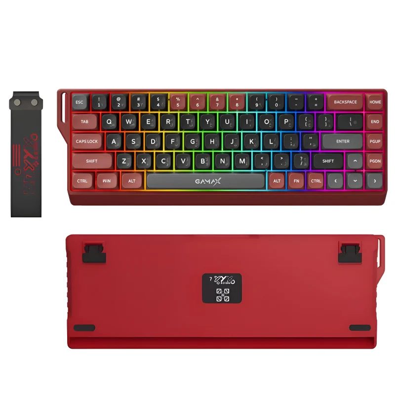 Gamax GM-02, Tri-Mode RGB Mechanical Keyboard (Wired / Bluetooth / Wireless) with Arabic Support