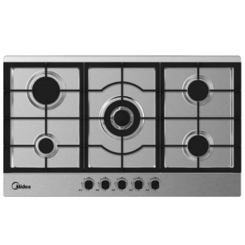 [90GSQ005] Midea, Built-In Gas Hob 90cm, 5 Burners, Stainless Steel (90GSQ005)