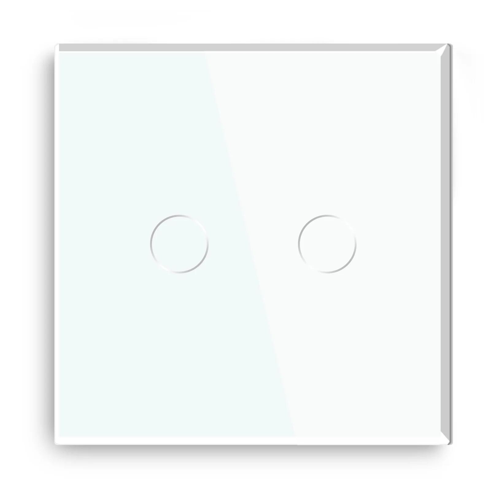 Gopeta, 2-Gang Smart Wi-Fi Touch Switch 600W with Glass Panel