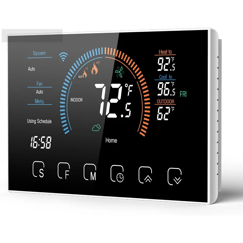 [GP-bc-07] Gopeta, Smart Wifi Thermostat for Home, 4.8" Touch Screen