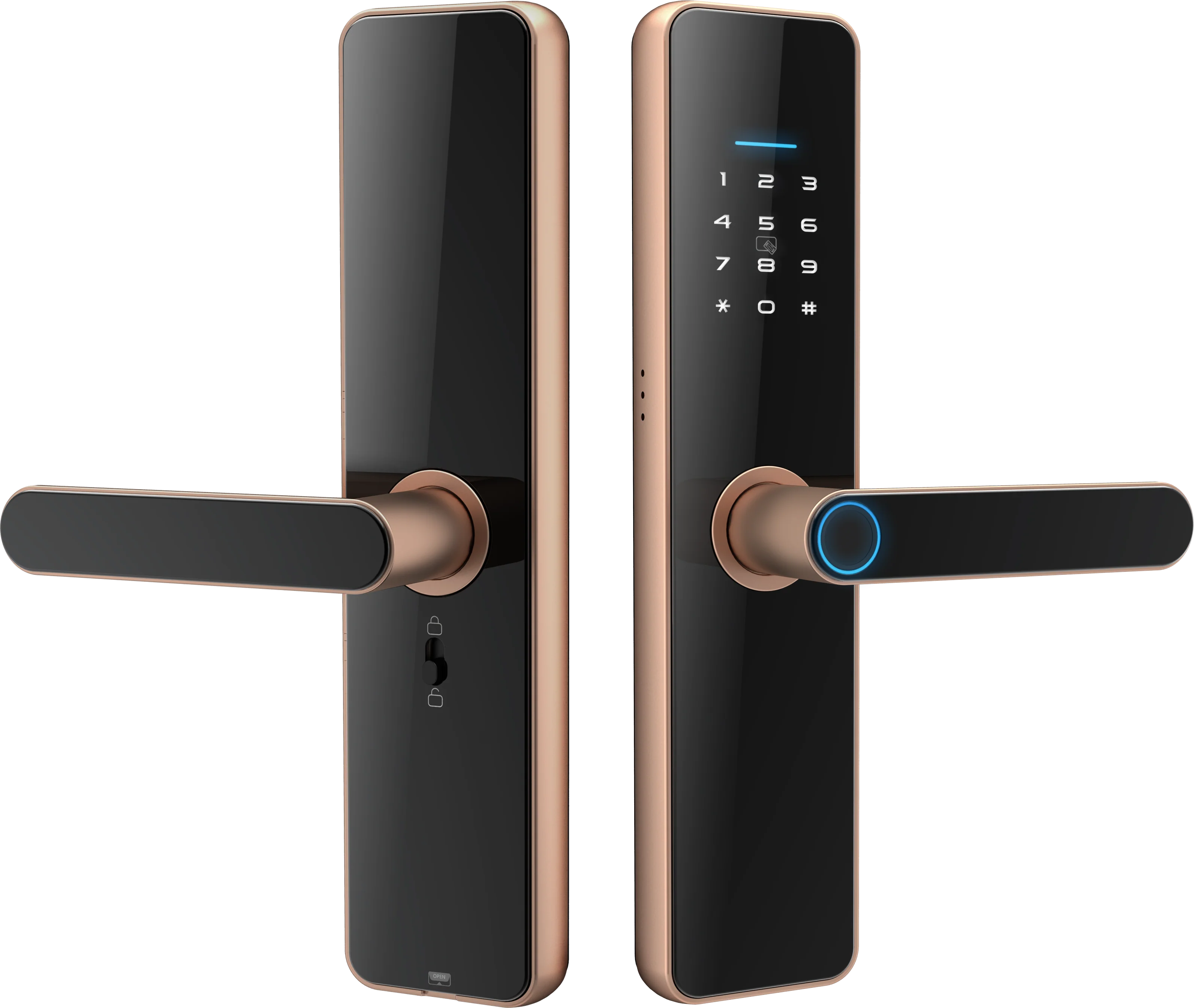 Gopeta C91 Pro, Smart Lock for Wooden Doors with TTLock App, Fingerprint, RFID & Passcode Access