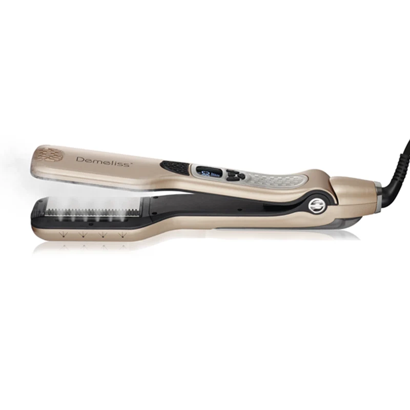 [1DEM3] Demeliss Paris, Titanium and Steam Hair Straightener with Digital Temperature Control (150–230°C)
