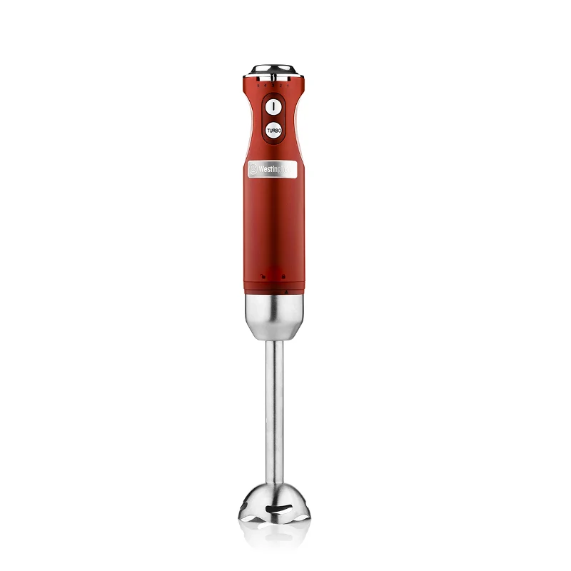 [WKHBS270URD] Westinghouse Retro Hand Blender with 5-Speed Control & Turbo Function (400W) (Raspberry)