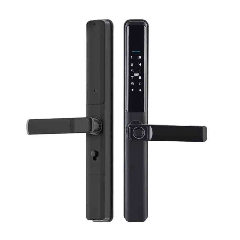[EY-393 TUYA] Smart Lock Intelligent Door Lock with Tuya App – Wi-Fi, Fingerprint & PIN for Aluminum Doors