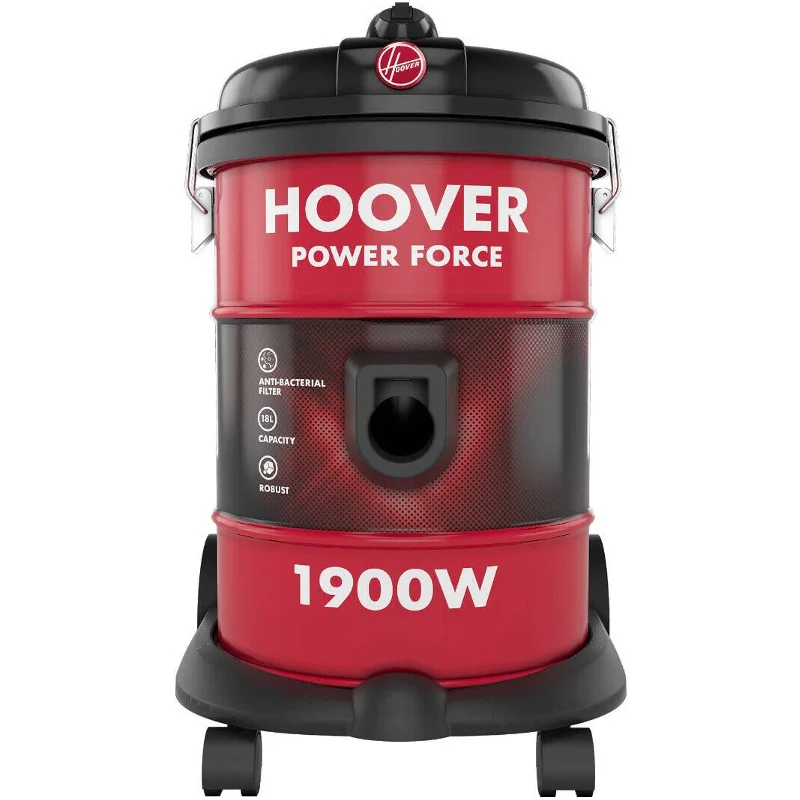 [HT87-T1-ME] Hoover HT87-T1-ME, Power Force Drum Vacuum Cleaner 18L, 1900W with Anti-Bacterial Bag