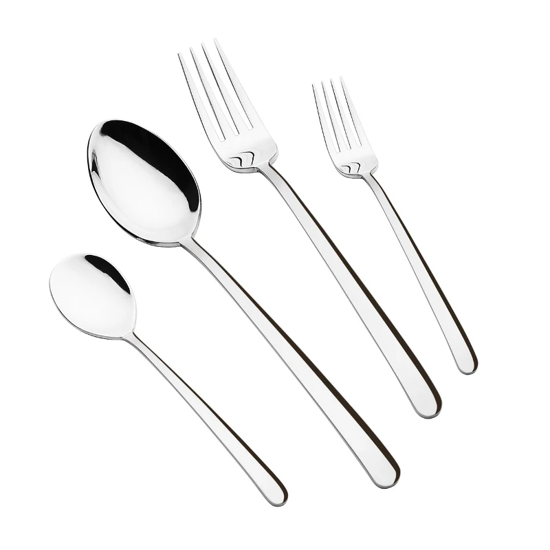 [TM548-3476] Arshia TM548-3476, 48-Piece Shiny Silver Cutlery Set With Stand