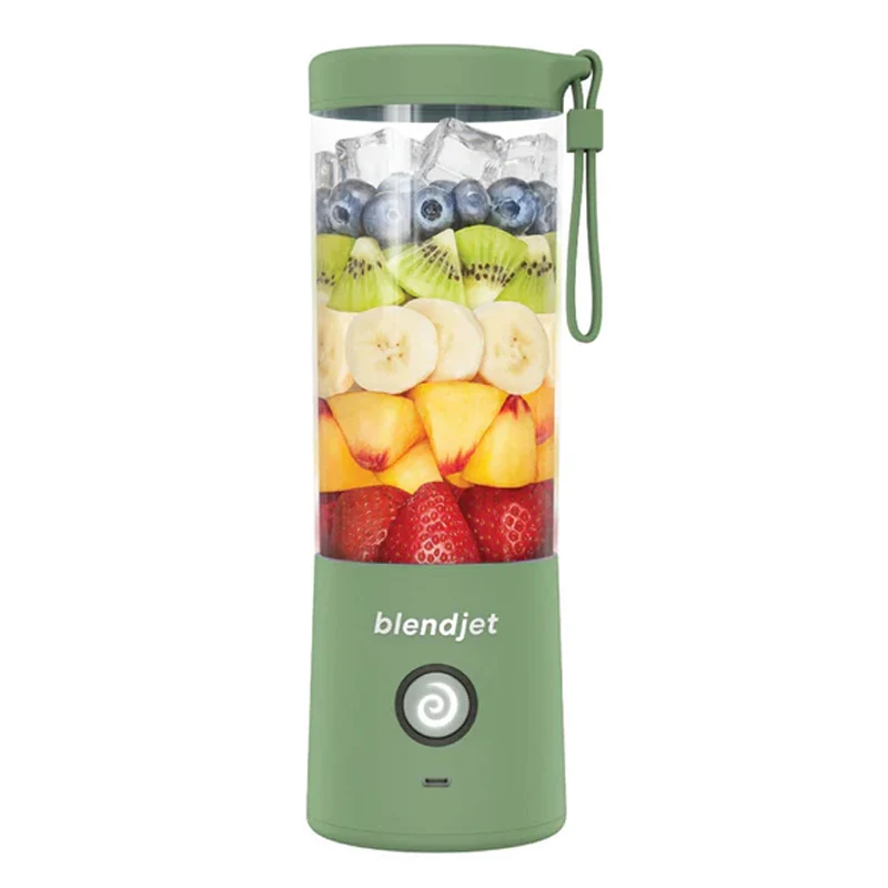 [810053642474] Blendjet V2 Portable Blender 16oz, Smoothie Maker, Fruit Blender, BPA-Free, 475ml, 200W, Sports Bottle, USB-C Rechargeable - Sea Glass