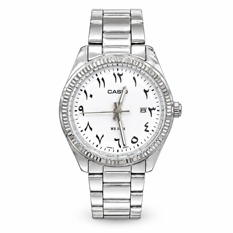 [Ltp1302-7B3] Casio White Arabic Numeral Custom Ladies Watch LTP-1302-7B3