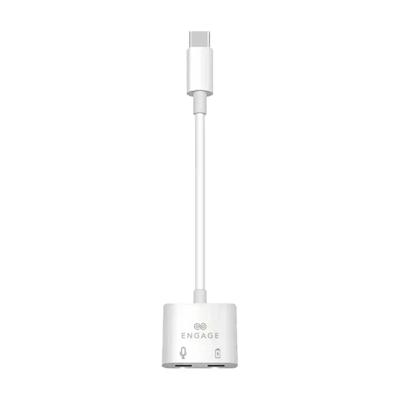 [EN-DUAL-USBC-ADP] Engage, USB-C To Dual USB-C Adapter Cable (Charge + Audio)