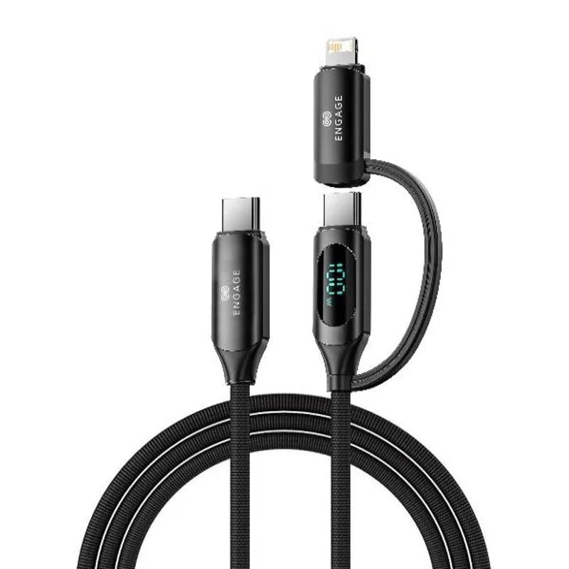 [EN-DDC-USBC-100W] Engage, USB-C to USB-C Digital Display Cable with Lightning Adapter (1 m, 100W)
