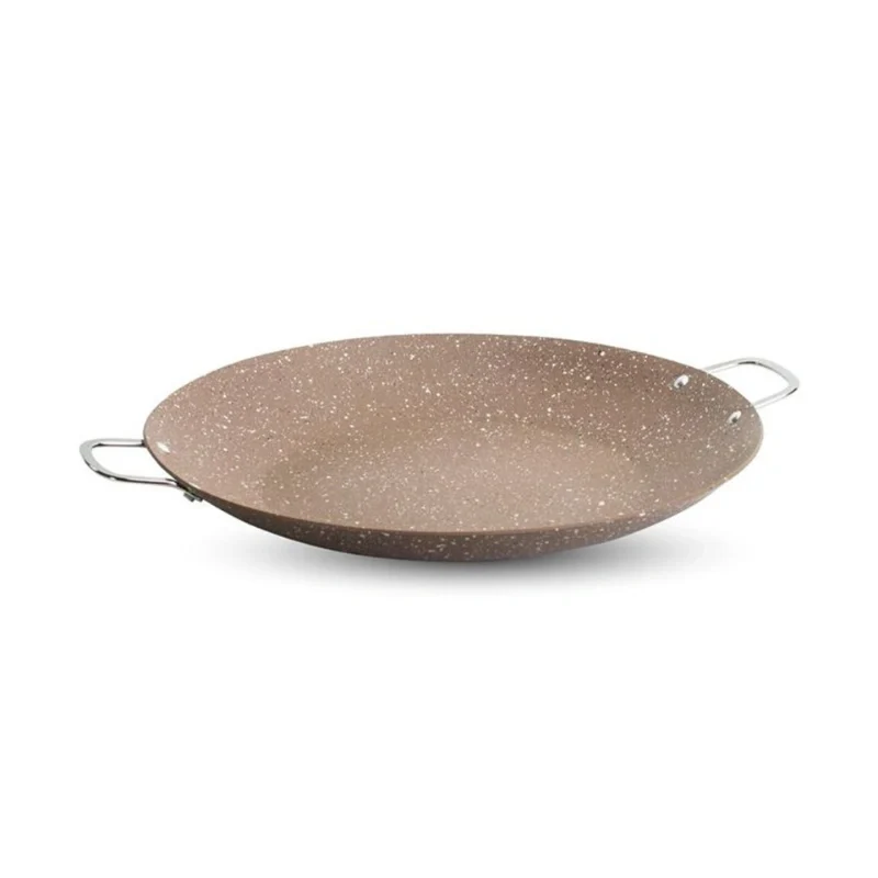 Saflon Work Tava 41 cm | Extra-Large Flat Cooking Pan for Grilling & Roasting