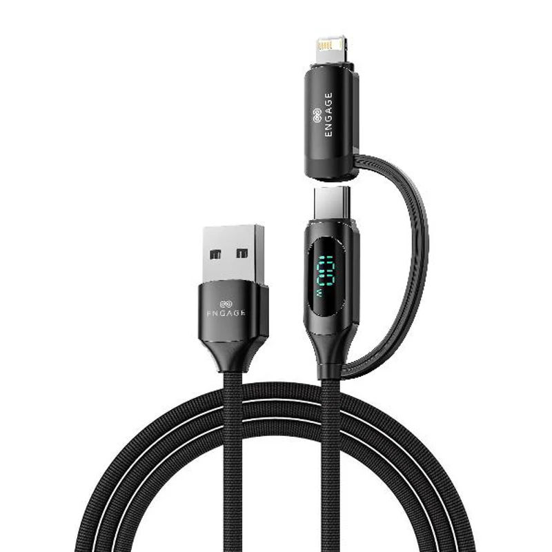 [EN-DDC-USBA-65W] Engage, USB-A to USB-C Digital Display Cable with Lightning Adapter (1 m, 65W)