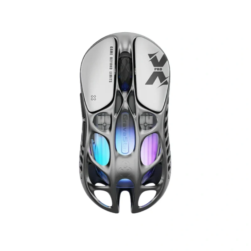 [505441] GravaStar Mercury X Pro Wireless Gaming Mouse - Interstellar Silver