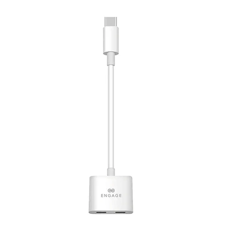 [EN-TC-ADP-DUAL] Engage, USB-C to Dual USB-C Charging & Audio Adapter Cable